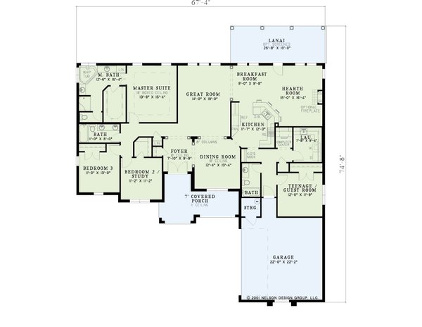 Mediterranean Floor Plan - Main Floor Plan #17-3188