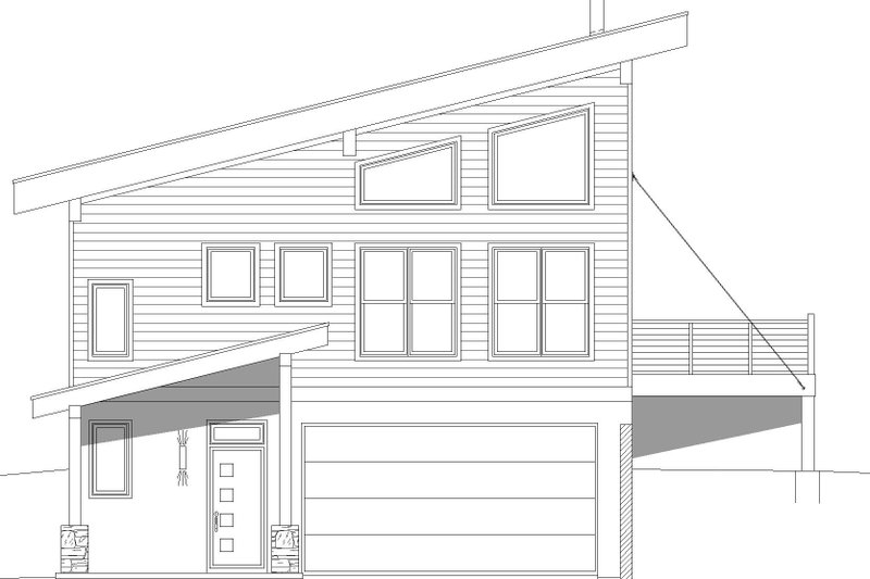 House Design - Exterior - Front Elevation 3 for Southern House Plan #932-822 - 3 bed, 2 bath