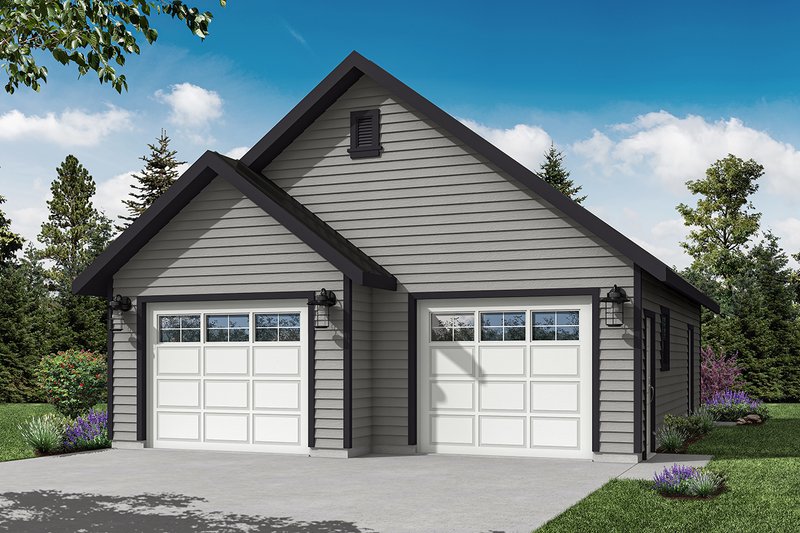 Home Plan - Exterior - Other Elevation for Cabin House Plan #124-456 - 3 bed, 2 bath