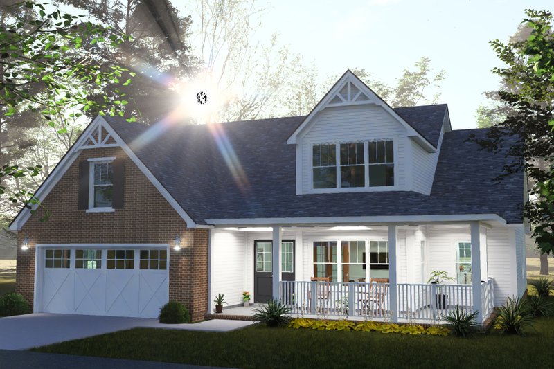 Dream House Plan - Exterior - Front Elevation 2 for Farmhouse House Plan #513-2482 - 3 bed, 2.5 bath