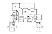 Mediterranean Style House Plan - 6 Beds 6.5 Baths 5583 Sq/Ft Plan #417-440 