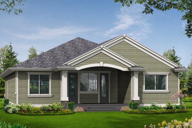 Home Plan - Exterior - Rear Elevation for Traditional House Plan #132-195 - 3 bed, 2 bath