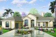 Mediterranean Style House Plan - 3 Beds 2.5 Baths 2620 Sq/Ft Plan #23-559 