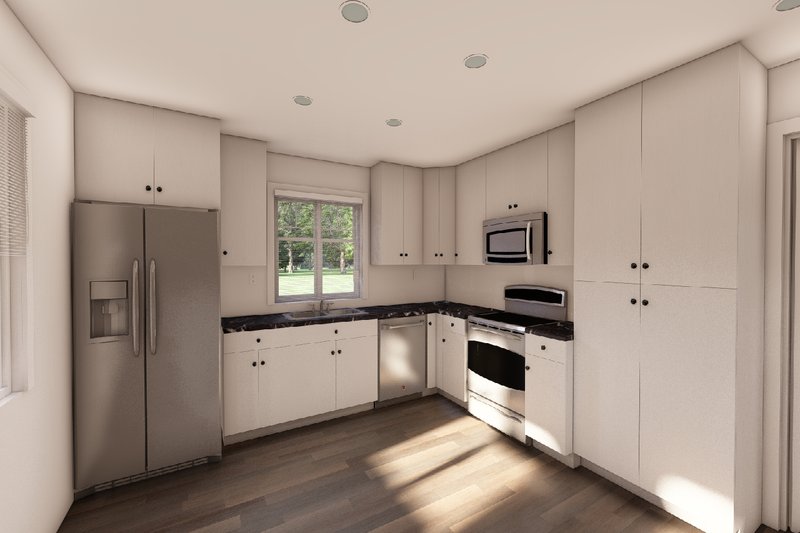 Dream House Plan - Interior - Kitchen for Craftsman House Plan #126-262 - 1 bed, 1 bath