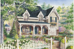 Country Exterior - Front Elevation Plan #25-4791