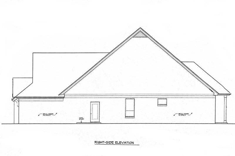 Home Plan - Right Side Elevation