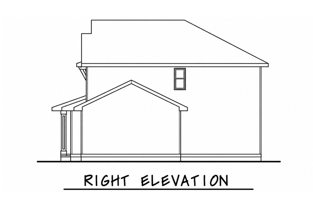 Exterior - Other Elevation for Craftsman House Plan #20-2343 - 4 bed, 2.5 bath