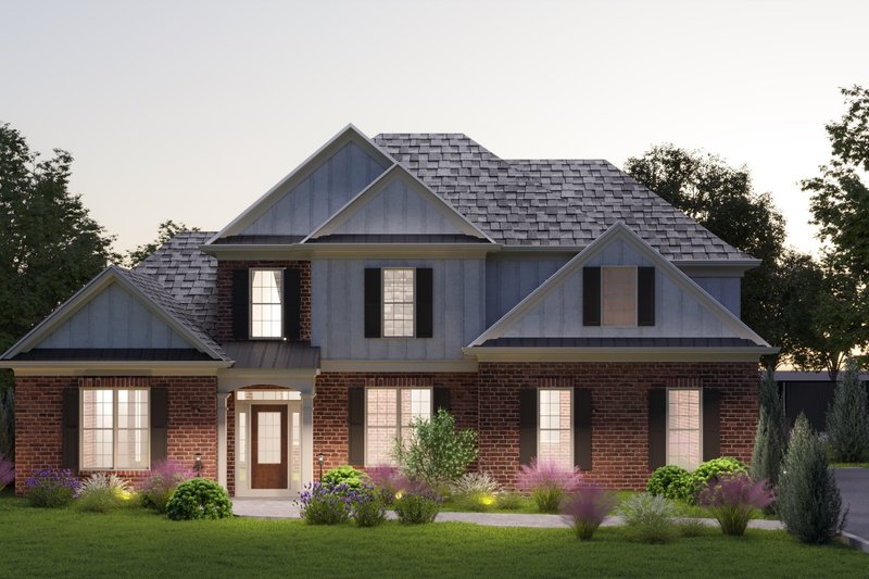 Home Plan - Exterior - Front Elevation 4 for Traditional House Plan #54-456 - 3 bed, 2.5 bath