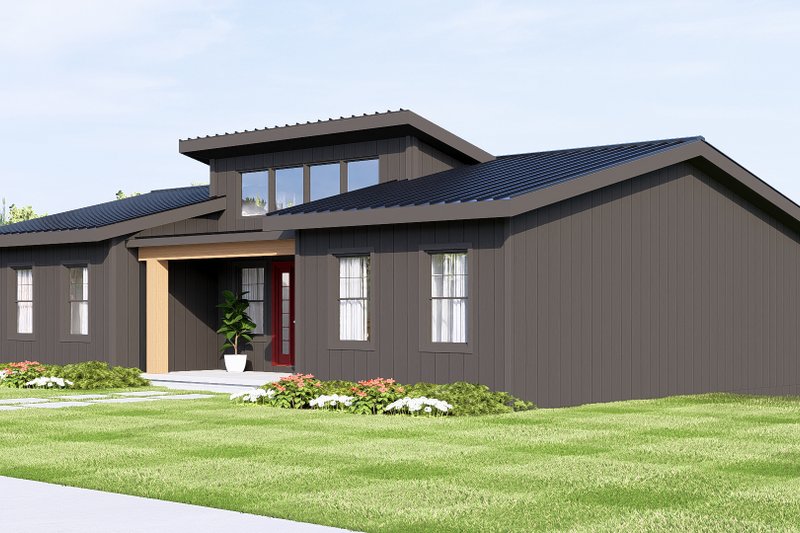 Architectural House Design - Exterior - Other Elevation 2 for Modern House Plan #1064-472 - 1 bed, 1.5 bath