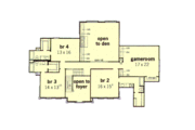 European Style House Plan - 4 Beds 4.5 Baths 4180 Sq/Ft Plan #16-236 