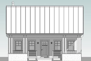 Exterior - Other Elevation for Cottage House Plan #556-3 - 1 bed, 1 bath