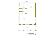 Craftsman Style House Plan - 1 Beds 1 Baths 497 Sq/Ft Plan #1106-48 