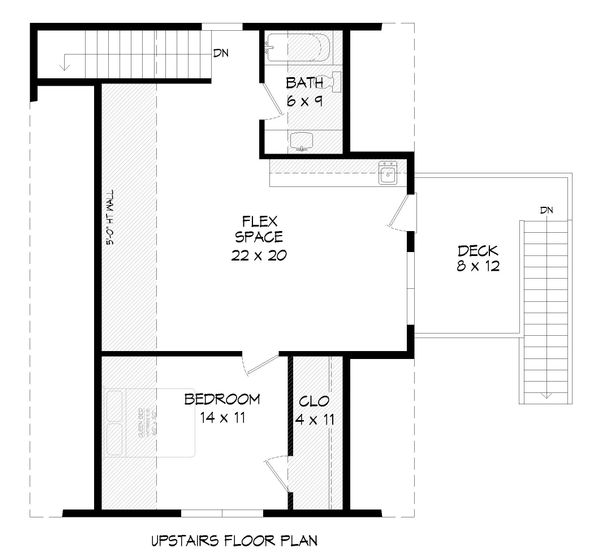 Country Floor Plan - Upper Floor Plan #932-91