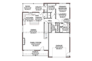 Craftsman Style House Plan - 4 Beds 3.5 Baths 2670 Sq/Ft Plan #1116-19 Floor 