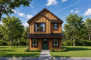 Architectural House Design - Exterior - Front Elevation for Country House Plan #20-2650 - 3 bed, 3 bath