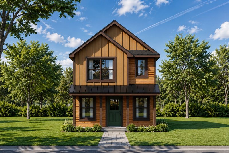 Architectural House Design - Exterior - Front Elevation 2 for Country House Plan #20-2650 - 3 bed, 3 bath