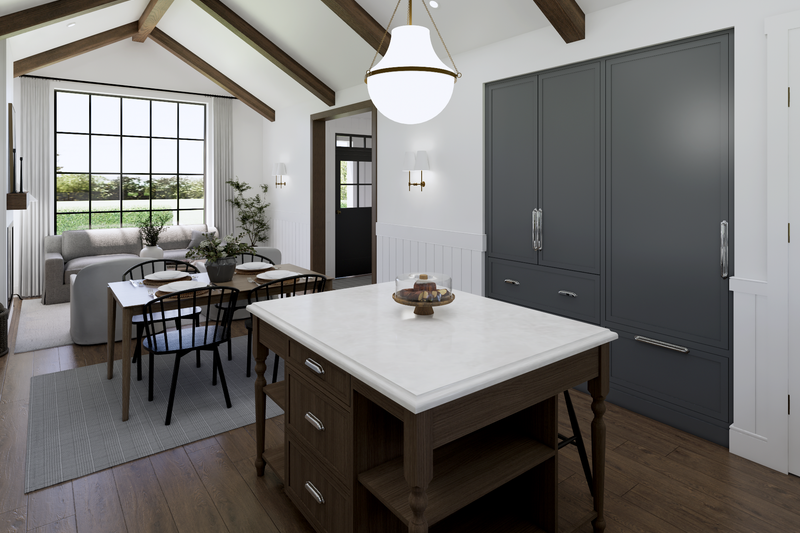 House Blueprint - Interior - Kitchen for Cottage House Plan #1114-58 - 2 bed, 2 bath