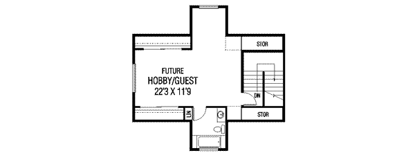 Southern Floor Plan - Upper Floor Plan #60-626