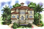 Mediterranean Style House Plan - 4 Beds 5.5 Baths 4926 Sq/Ft Plan #27-433 