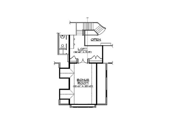 Home Plan - Country Floor Plan - Upper Floor Plan #5-416