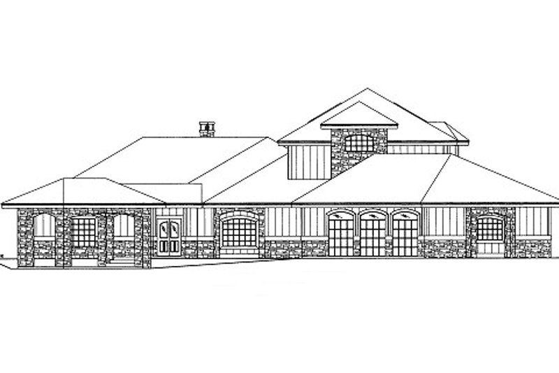 Home Plan - Ranch Exterior - Front Elevation Plan #117-738