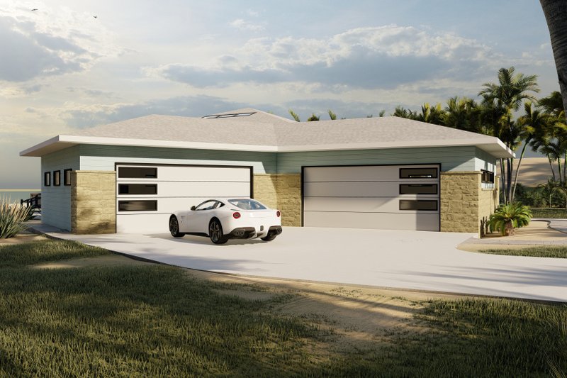 Architectural House Design - Exterior - Other Elevation 1 for Modern House Plan #1122-11 - 2 bed, 3 bath