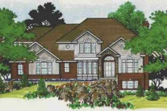 Exterior - Front Elevation for Traditional House Plan #308-178 - 4 bed, 2.5 bath