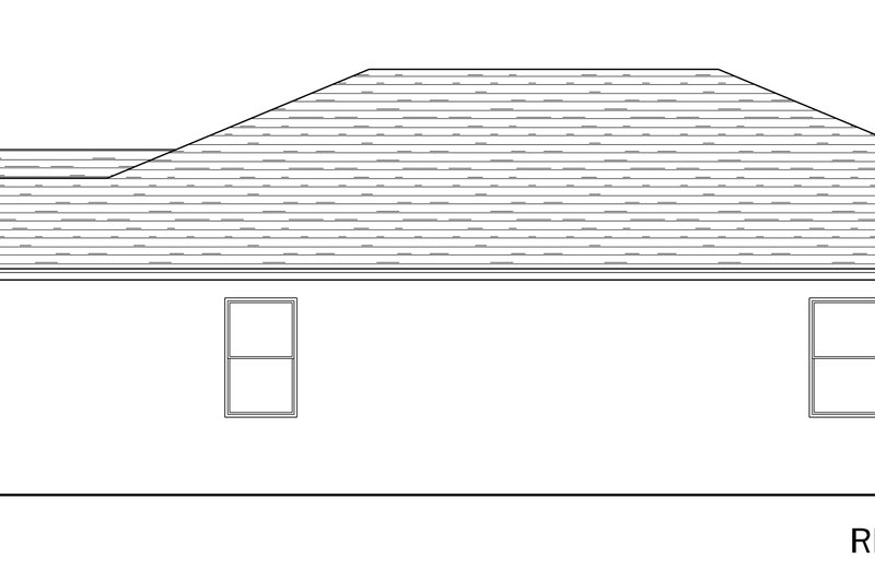 House Design - Exterior - Other Elevation 1 for Traditional House Plan #1058-246 - 3 bed, 2 bath