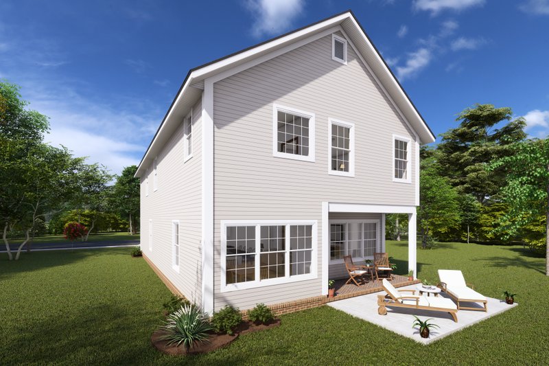 Architectural House Design - Exterior - Other Elevation 1 for Cottage House Plan #513-2226 - 4 bed, 2.5 bath