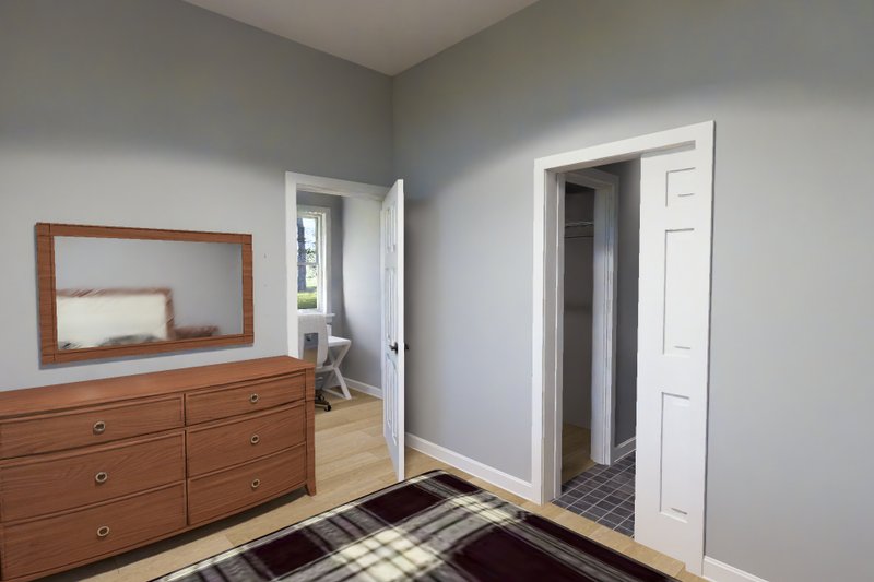 House Blueprint - Interior - Master Bedroom 4 for Modern House Plan #513-2446 - 2 bed, 2 bath