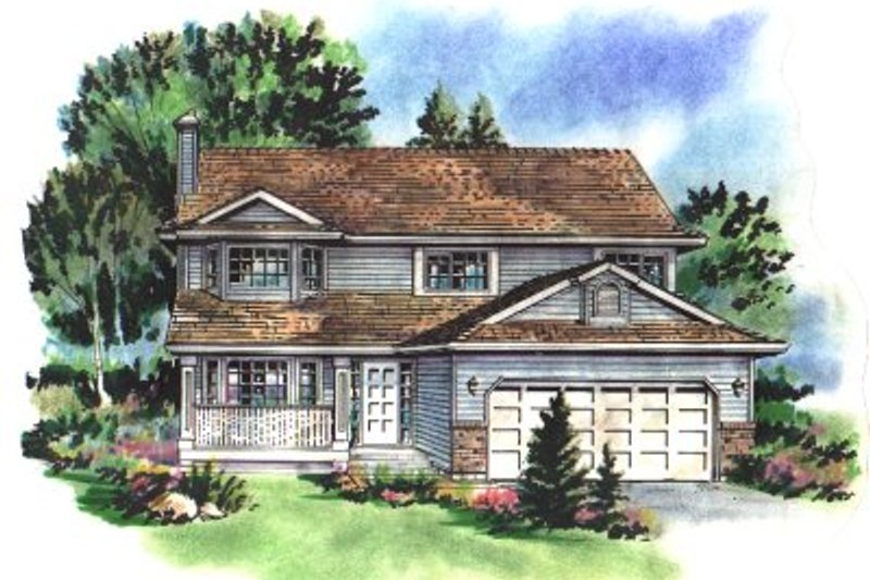 Architectural House Design - Traditional Exterior - Front Elevation Plan #18-232