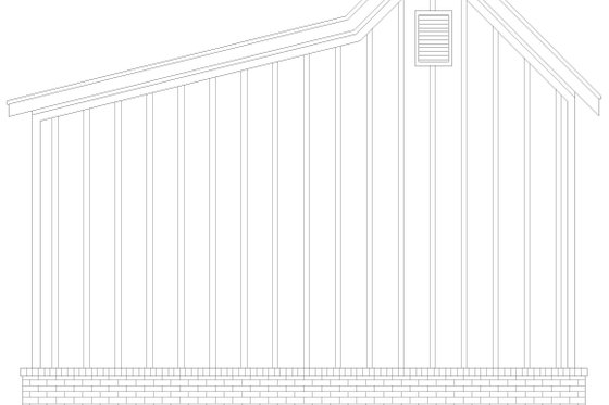 Exterior - Rear Elevation for Contemporary House Plan #932-1012, 0 bath