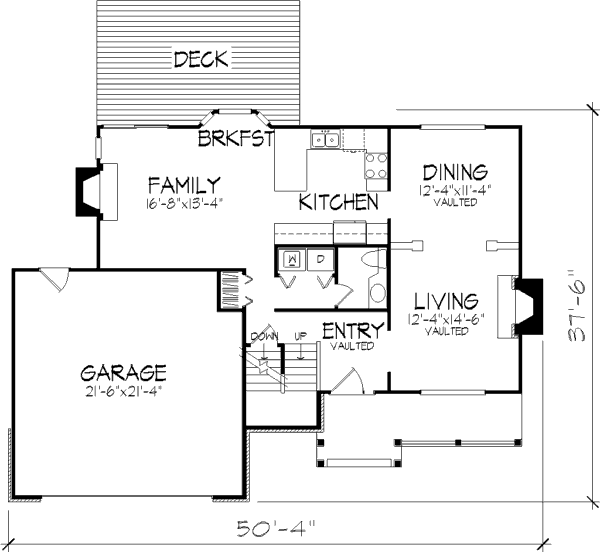 House Plan Design - Country Floor Plan - Main Floor Plan #320-353
