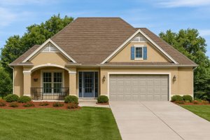 Traditional Exterior - Front Elevation Plan #20-1609