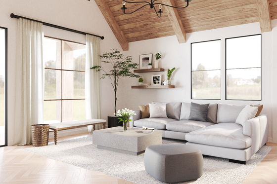 Interior - Family Room for Farmhouse House Plan #119-458 - 3 bed, 2 bath