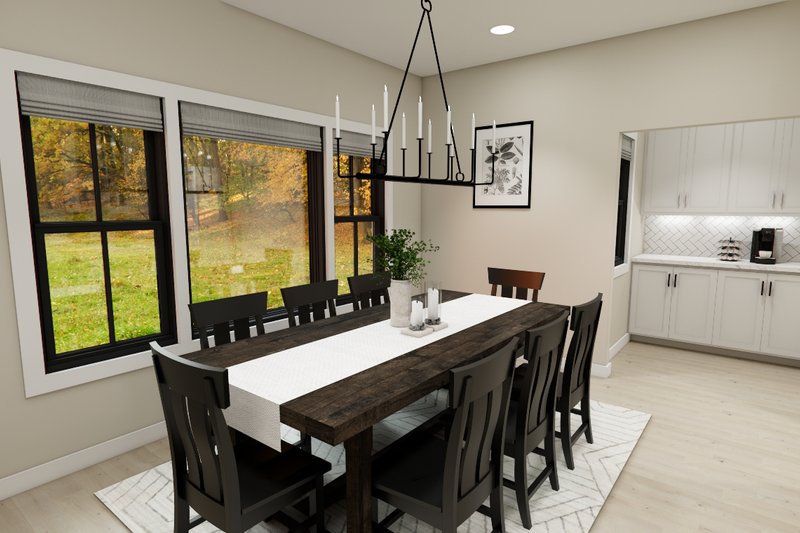 House Blueprint - Interior - Dining Room for Bungalow House Plan #51-1375 - 4 bed, 3.5 bath