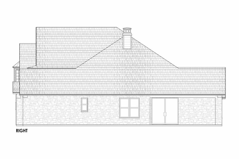 Home Plan - Exterior - Other Elevation 1 for Tudor House Plan #1096-91 - 4 bed, 2.5 bath