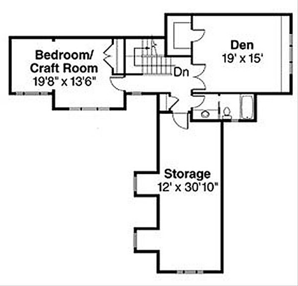 Home Plan - Traditional Floor Plan - Upper Floor Plan #124-849