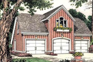 Country Exterior - Front Elevation Plan #406-301