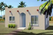 Adobe / Southwestern Style House Plan - 1 Beds 1 Baths 437 Sq/Ft Plan #1-157 