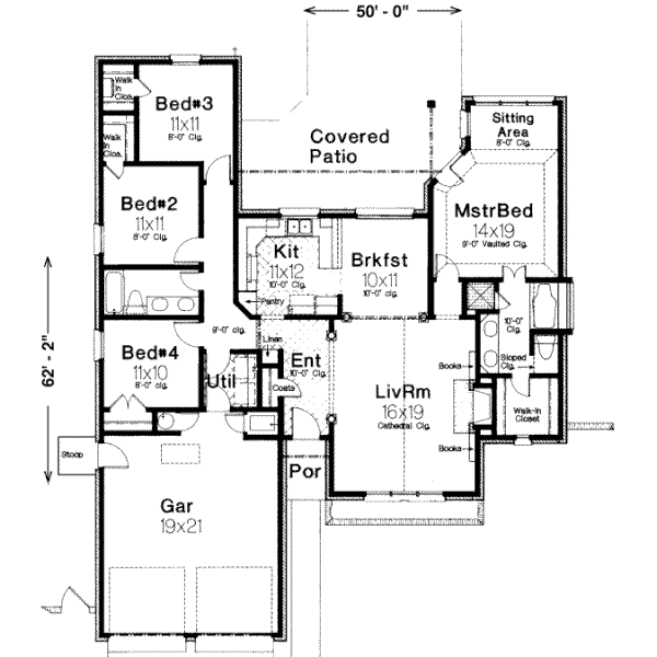European Floor Plan - Main Floor Plan #310-136