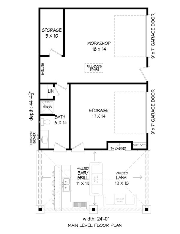 Home Plan - Country Floor Plan - Main Floor Plan #932-312