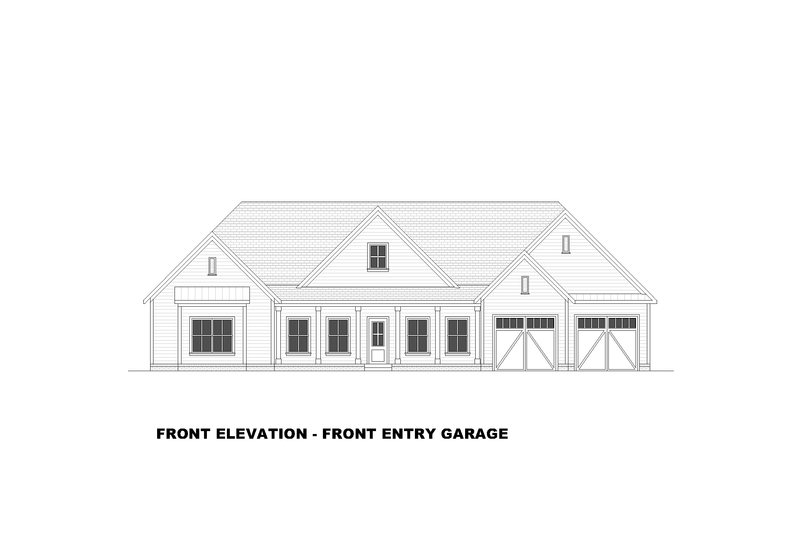 Dream House Plan - Exterior - Front Elevation 6 for Farmhouse House Plan #1117-24 - 3 bed, 3 bath