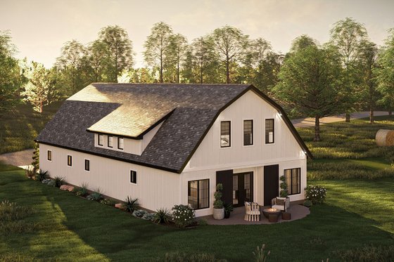 Exterior - Other Elevation 8 for Barndominium House Plan #455-508 - 2 bed, 2.5 bath