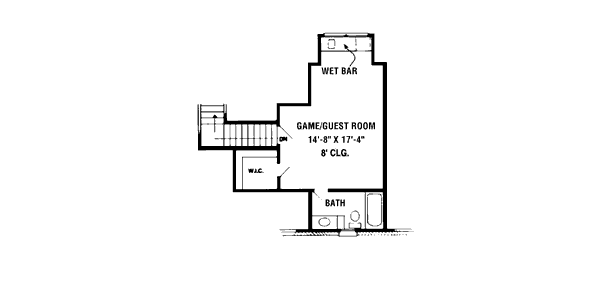 House Design - European Floor Plan - Upper Floor Plan #410-185