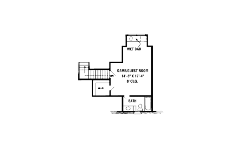 European Style House Plan - 3 Beds 2.5 Baths 2705 Sq/Ft Plan #410-185 ...