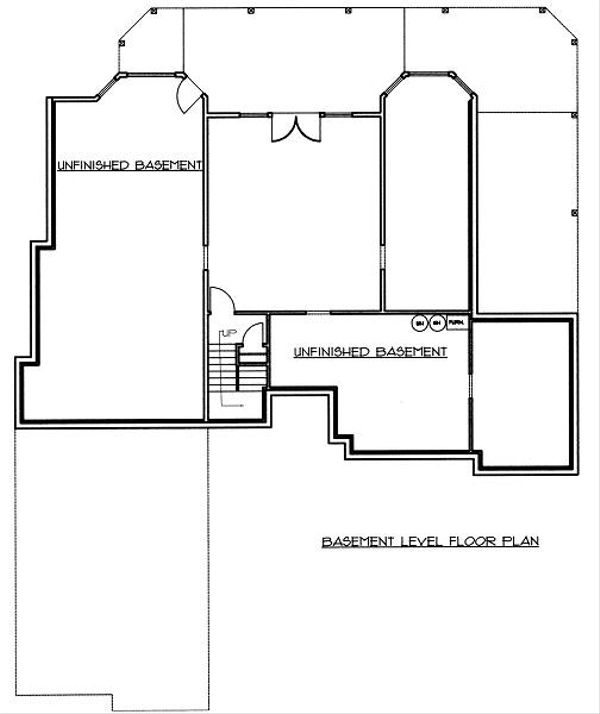 House Plan Design - Traditional Floor Plan - Lower Floor Plan #117-545