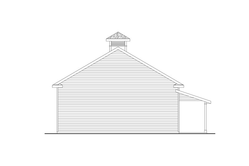 House Blueprint - Exterior - Rear Elevation for Country House Plan #124-1449, 0 bath