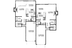 Floor Plan - Main Floor for Modern House Plan #303-275 - 2 bed, 1.5 bath