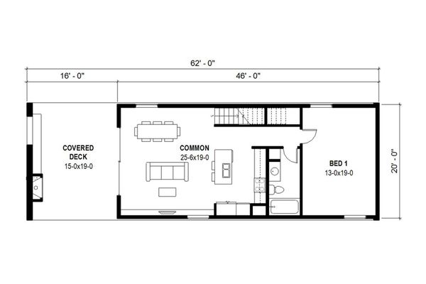 Dream House Plan - Modern Floor Plan - Main Floor Plan #497-36